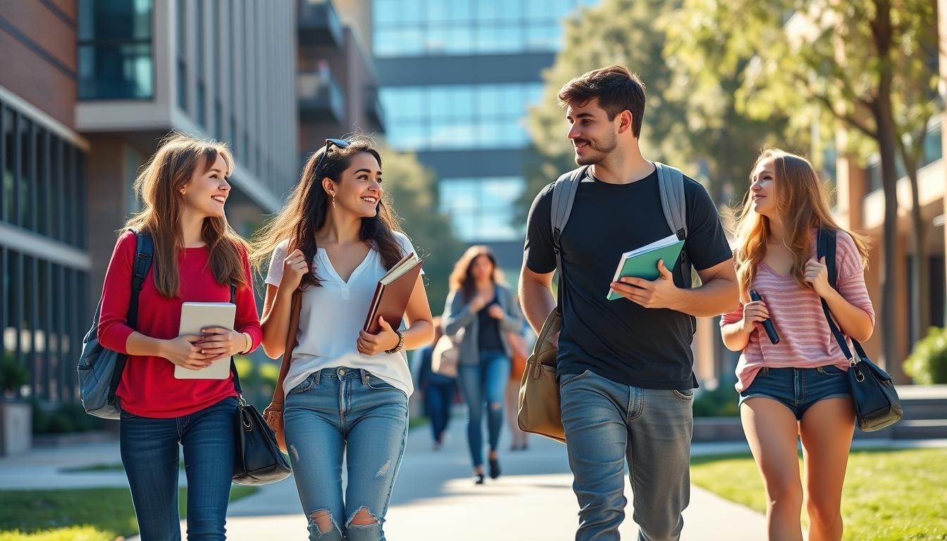 Students working in research laboratory
